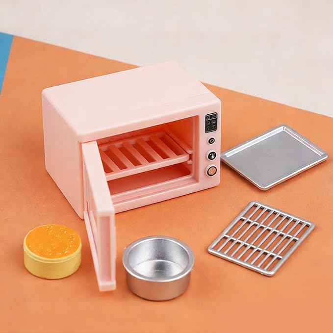 ONEST 26 Pieces Miniature Dollhouse Accessories Mini Stuff with Stand Mixer Kitchen Scale Flour Rolling Pin and Others for Dollhouse Kitchen Toys
