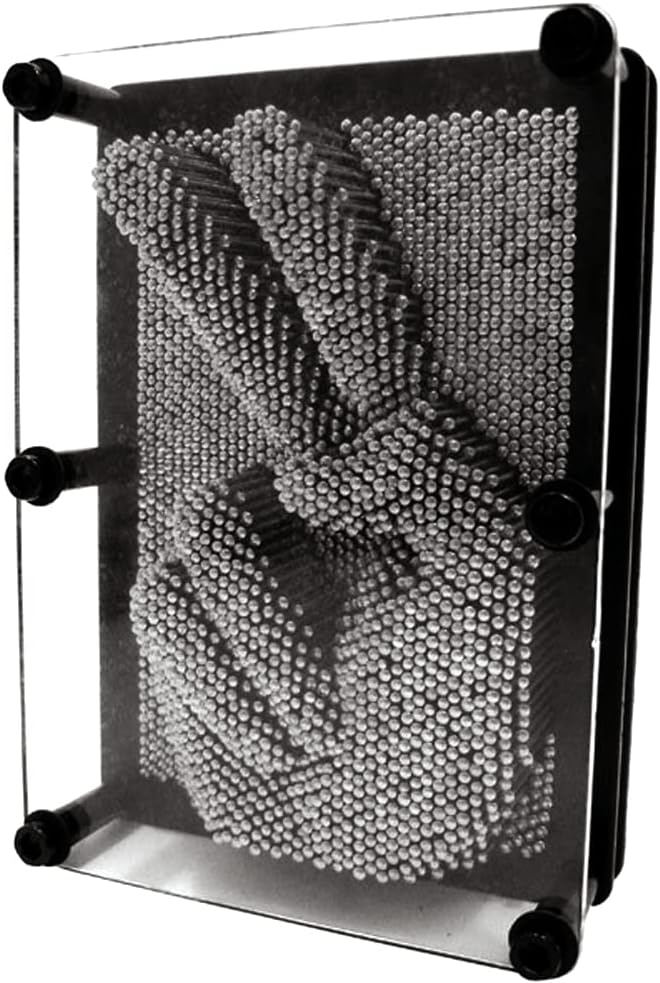 3D Metal Pin Art Board(6 x 8 Inches) Arouse Sense of Imagination,Innovative Boundless Creativity for Boys Girls