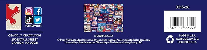 Ceaco - Tracy Flickinger - Patriotic Collage - 1000 Piece Jigsaw Puzzle