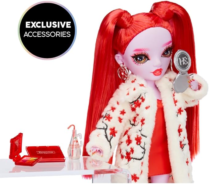 Rainbow High Shadow High Rosie - Red Fashion Doll. Fashionable Outfit, Extra Long Hair & 10+ Colorful Play Accessories. Great Gift for Kids 4-12 Years Old & Collectors