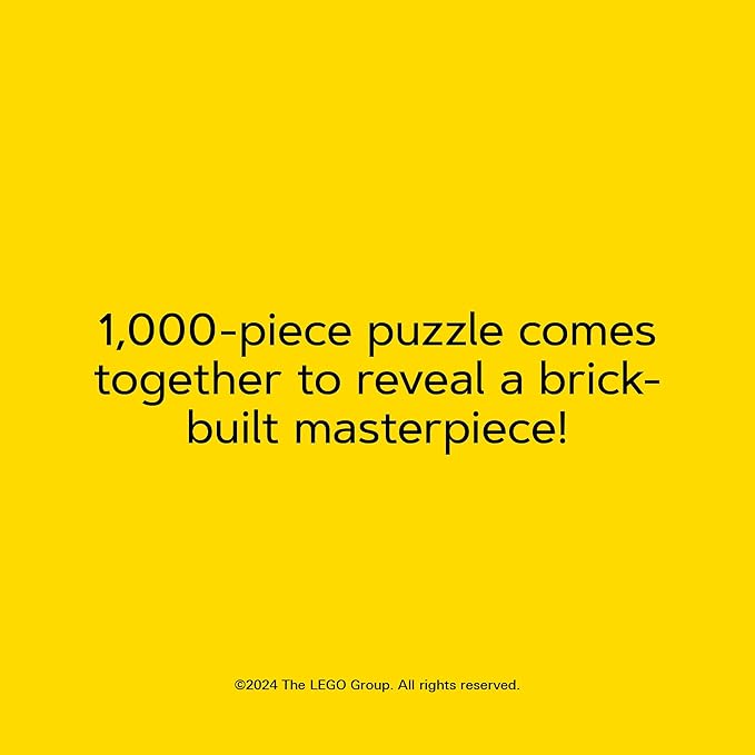 Lego Masterpiece Puzzle: Mona Lisa 1000-Piece Jigsaw Puzzle