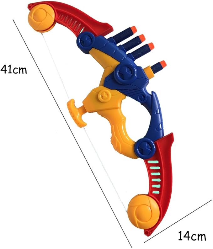 Soft Arrow Bow Set for Kids Beginner, Easy Foam Archery Kit for Starters, with 4 Soft Darts Arrows, Safe Outdoor Indoor Shooting Games Activity for Toddler Boys Girls
