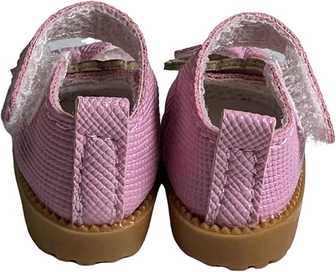 Premium Doll Shoes for Lububu, 15cm 17cm Dolls Accessories, Mini Leather Shoes Fashion Dress Up Doll Shoes Replacement (1, Mary Jane - Pink)