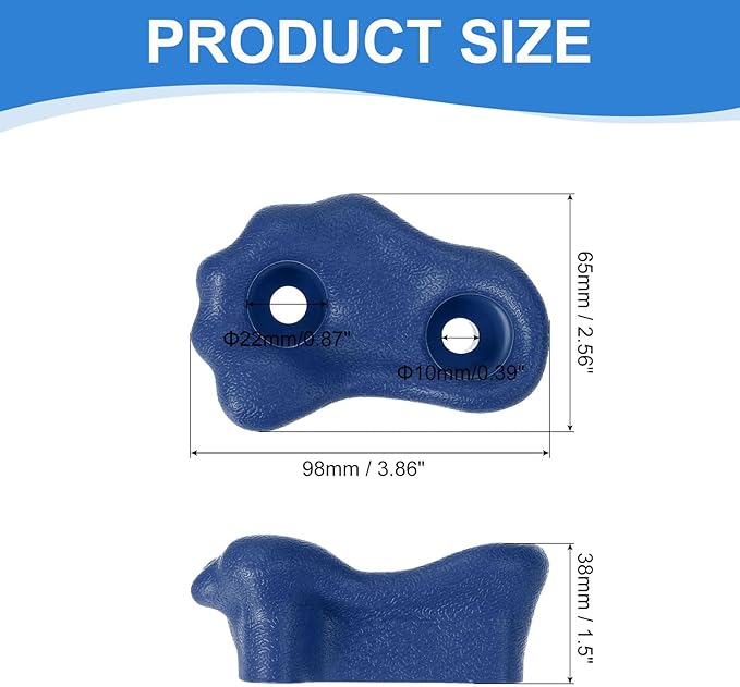 PATIKIL Climbing Rock Wall Grips Play Set Climber Attachments with Double Hole