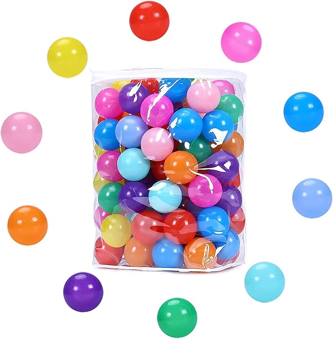 STARBOLO Ball Pit Balls for Toddlers Phthalate Free BPA Free Non-Toxic Crush Proof Play Balls for Toddlers Kids Pool Playhouse Pack of 100 200 500