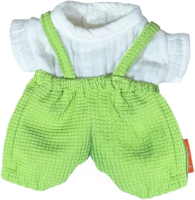 Miniland - Clothes for 8 1/4 inches Doll, Clothing Accessory for Dolls, Overalls and Summer T-Shirt