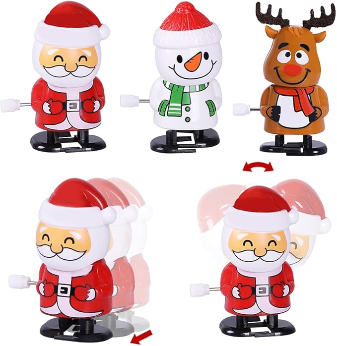 Max Fun 18pcs Christmas Stocking Stuffers Wind Up Toys Assortment for Party Favors & Goody Bag Fillers