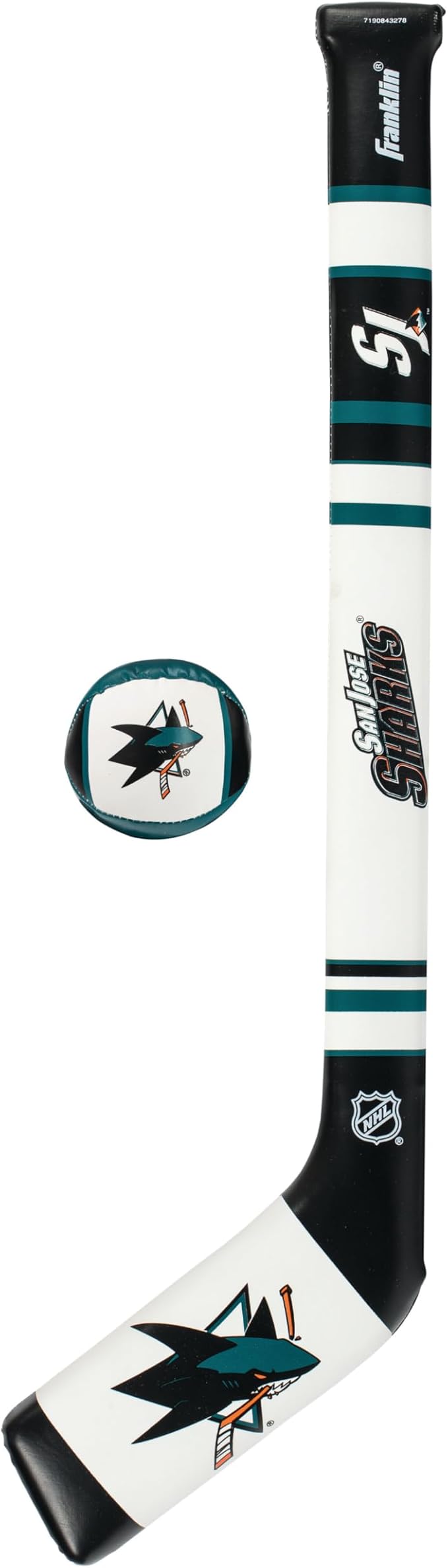 Franklin Sports NHL Team Mini Soft Hockey Stick Set - NHL Team Soft Foam Mini Hockey Stick and Ball - Great Toy for Kids