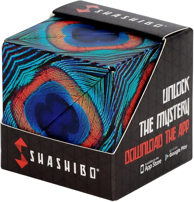 Shashibo Shape Shifting Box - STEM Fidget Toy with Ultra Strong Magnets - Sensory Puzzle Cube Transforms Into 100+ Shapes, Easter Basket Stuffers Gift for Kids, Teens, and Adults (Wings)