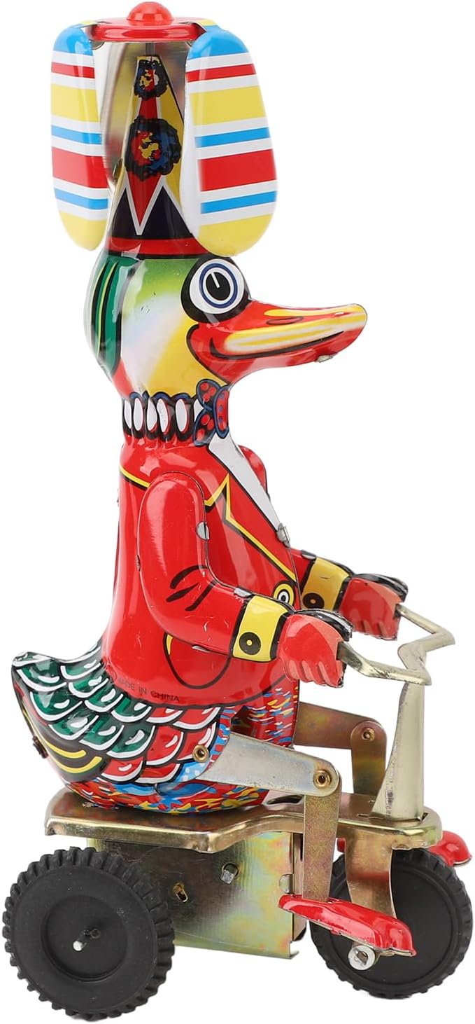 Duck On Tin Toy Delicate Clockwork Retro Wind Up Toy Adult Collections