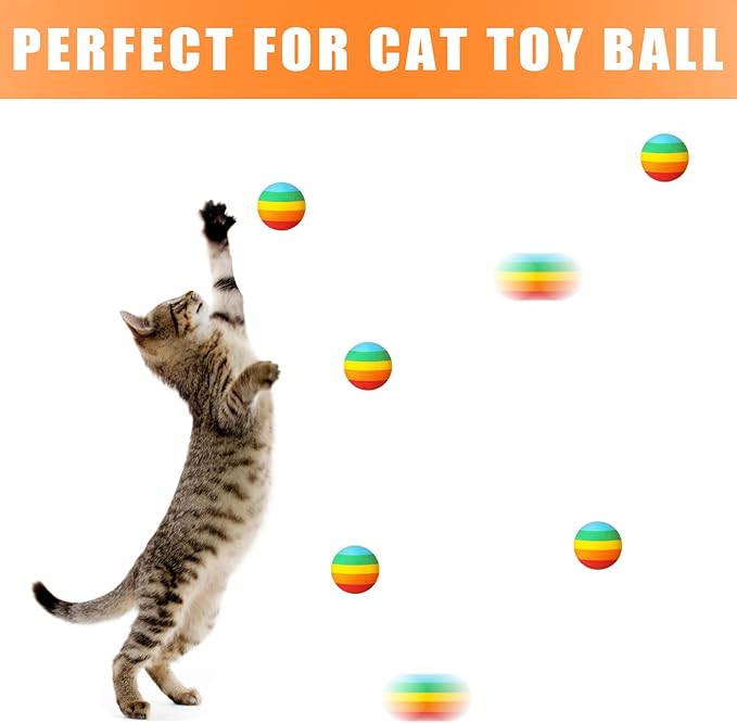 48 Pieces Popper Refill Balls, Rainbow Refill Bullet Balls, 1.1 Inch Foam Bullet Ball Soft Foam Balls Foam Replacement Balls for Popper Refills