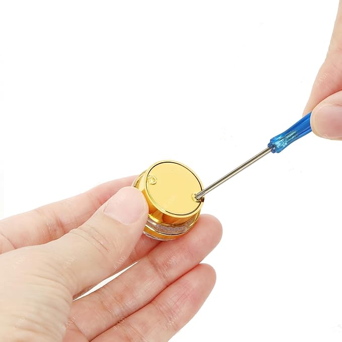 iLAND 1:12 Scale Accessories of Dollhouse Lights, Classic Miniature Lamp for Dollhouse Decoration, Elegant Celestial Gold Ceiling Lamp w/Battery