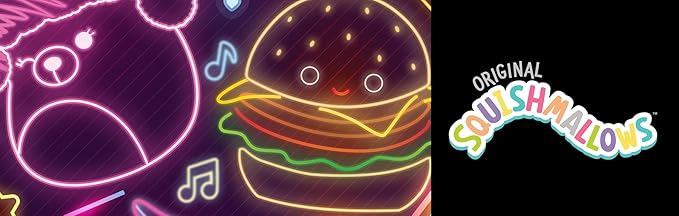 Buffalo Games - Glow in the Dark - Squishmallow Neon Lights - 100 Piece Jigsaw Puzzle