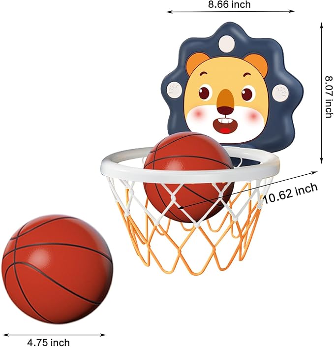 Toddlers Basketball Hoop Indoor, Adjustable Height Indoor Mini Basketball Hoop for Toddlers Kids Boys Bedroom Toddler Kids Toys Toys for 3 + Year Old