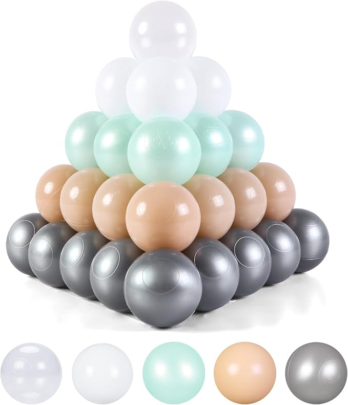 STARBOLO Ball Pit Balls for Toddlers Phthalate Free BPA Free Non-Toxic Crush Proof Play Balls for Toddlers Kids Pool Playhouse Pack of 100 200 500