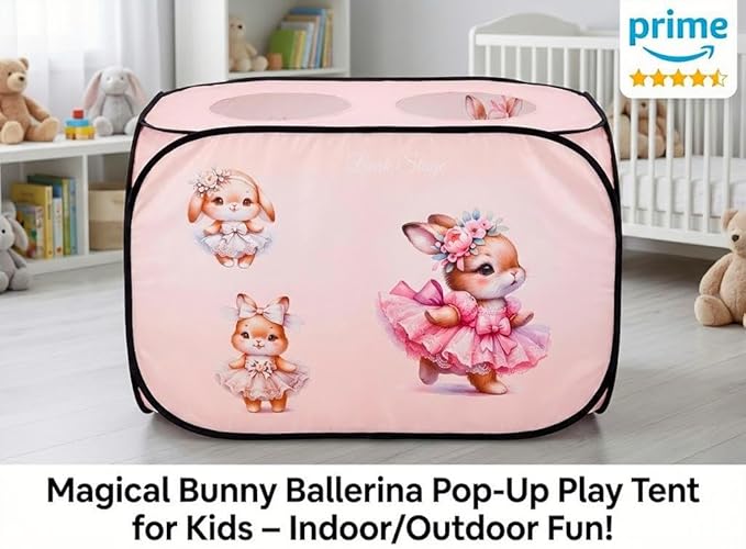 Pop Up Kids Play Tent – Foldable Playhouse for Boys, Girls, Toddlers & Babies with Carry Bag, 44 X 27'' Polyester, See-Through Breathable Mesh, Ideal for Birthday Gift, Kids Tent Indoor Outdoor