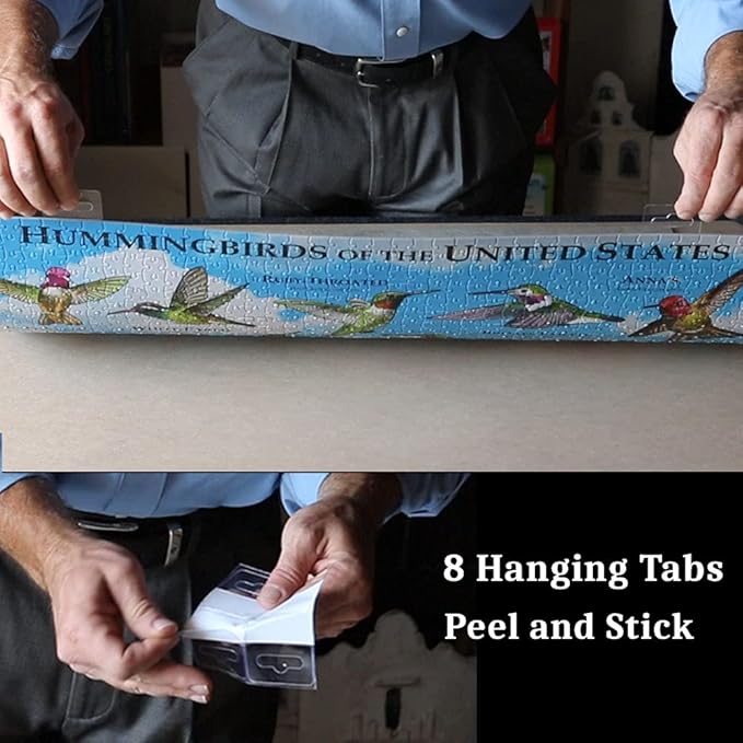 Preserve 2 x 1000 Pieces Puzzles - Clear Puzzle Glue Sheets Extra Large Thick Jigsaw Puzzle Saver Peel and Stick Adhesive Backing to Preserve Frame Finished 24 x 30 Puzzles