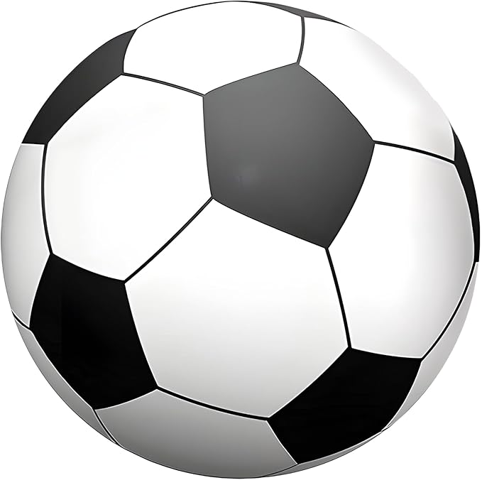 2 PCS Giant Inflatable Soccer Balls, 40 in Jumbo Beach PVC Ball, Oversized Fun for Party, Kindergarten Sports