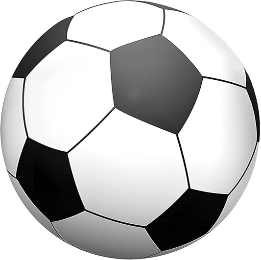 2 PCS Giant Inflatable Soccer Balls, 40 in Jumbo Beach PVC Ball, Oversized Fun for Party, Kindergarten Sports
