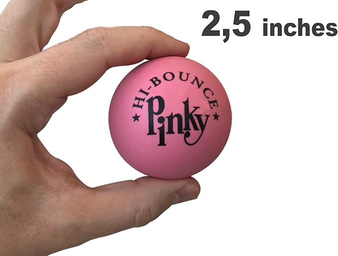 MAXFLO Premium Rubber Ball 24 Balls Pack Pinky Bouncy Ball Colorful Display Box and Balls Combo Party Supplies Real Solid Rubber High Bounce Pink Ball Wall Ball for Kids