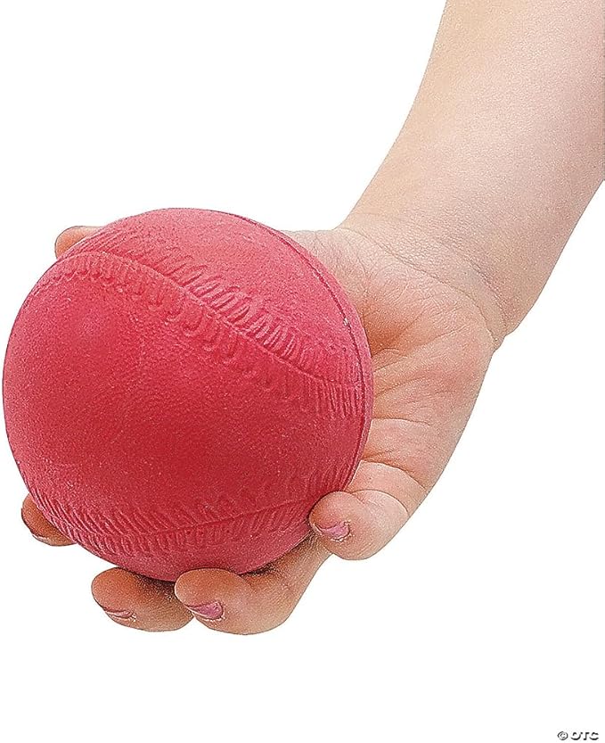 Fun Express Colorful Rubber Baseballs - Vibrant Playground Balls for Outdoor Sports Backyard Games & Active Fun - Perfect for Kids' Physical Education Group Play & Recreational Activities - 12 Pieces