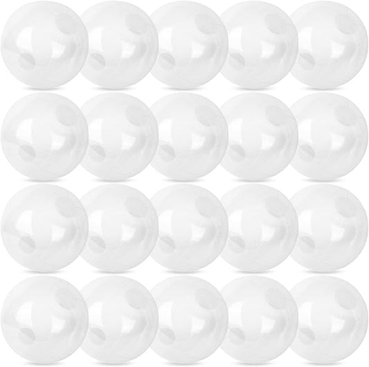20 Pack Clear Beach Ball - 12Inch Blow Up Beach Ball Party Supplies for Kids, Inflatable Floating Balls for Summer Pool Parties, Outdoor Activities & Birthday Decorations(Transparent)