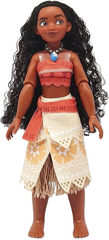 Disney Store Official Princess Classic Doll (Moana), 11 Inches, Includes Brush with Molded Details, Fully Posable Toy in Classic Outfit - Disney Princess Toys
