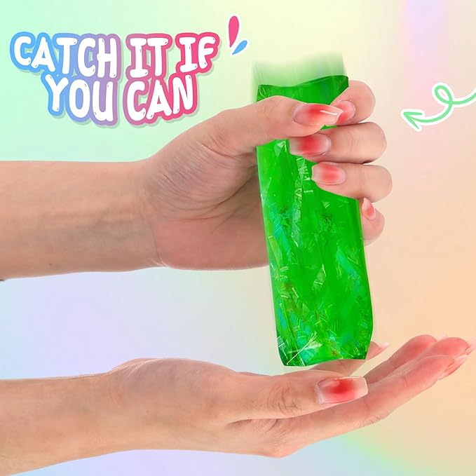 12 Pcs Water Wigglers Snake Toy Fidget Water Snake Trick Stress Toy Can't Hold Novelty Trick Slippery Tube for Home School Birthday Gifts, 4.33 x 1.57''(Lovely)