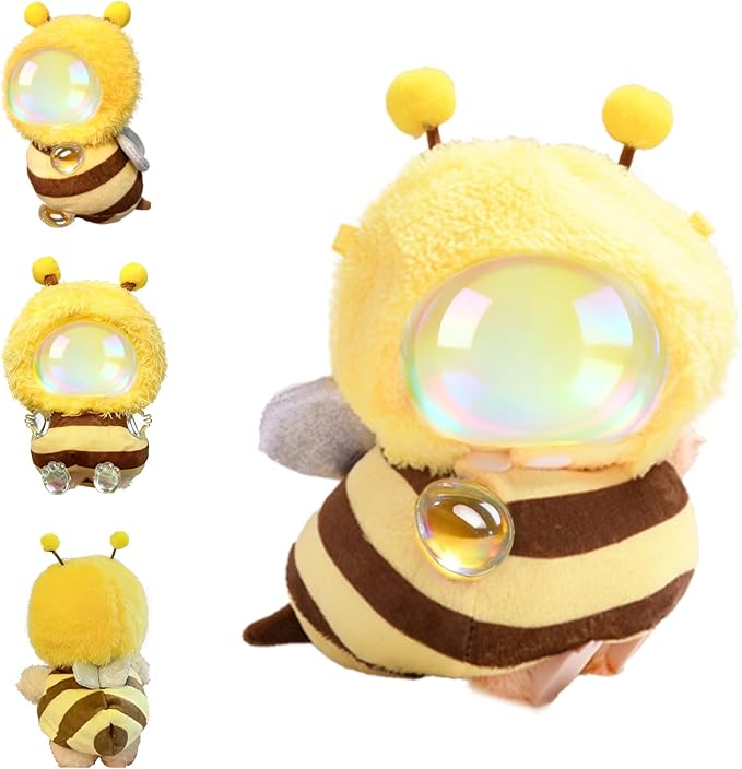 Cute Bee Costume for 6.7 Inch (17cm) Dolls,Funny Clothes Park Theme Costume Accessory,2-piece Set has a 3D Feel,Perfect for Collectors and Dress-Up