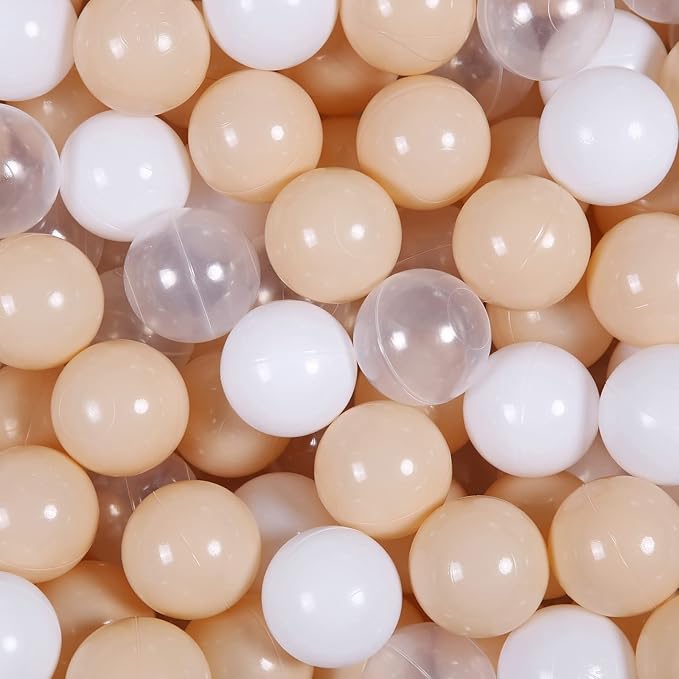 Realhaha Ball Pit Balls 50 100 200 500 Play Balls Plastic Balls for Baby Girls Toddlers Kids Play Tent Pool Playhouse Playpen Party Decoration