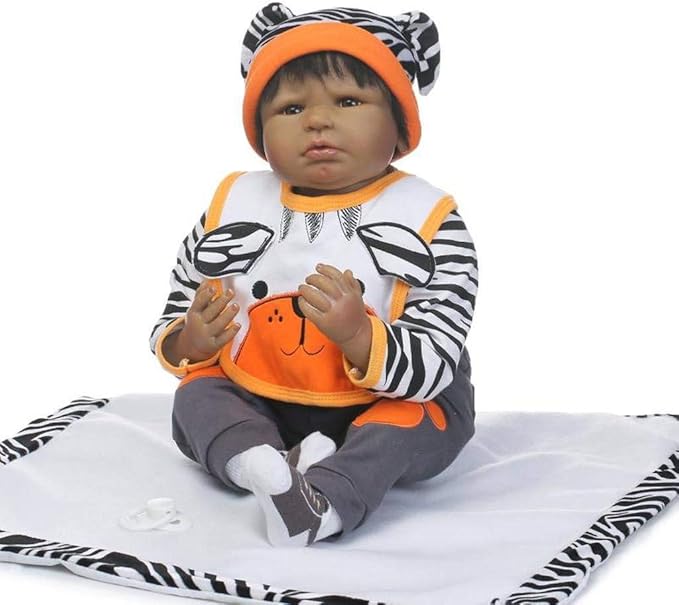 22'' Medylove Reborn Baby Doll Clothes Set Boy for 20- 22 inch Reborn Doll Tiger Outfit Accessories 5 Pieces