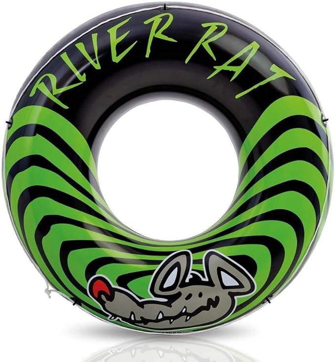 3-Pack Intex River Rat 48-Inch Inflatable Tubes for Lake/Pool/River | 3 x 68209E