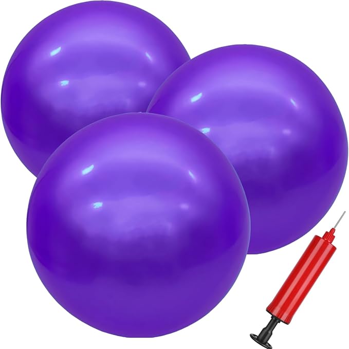 3 Pcs Inflatable Playground Balls 9 Inch Bouncy Balls with Hand Air Pump for Indoor Outdoor Play Balls for Kids