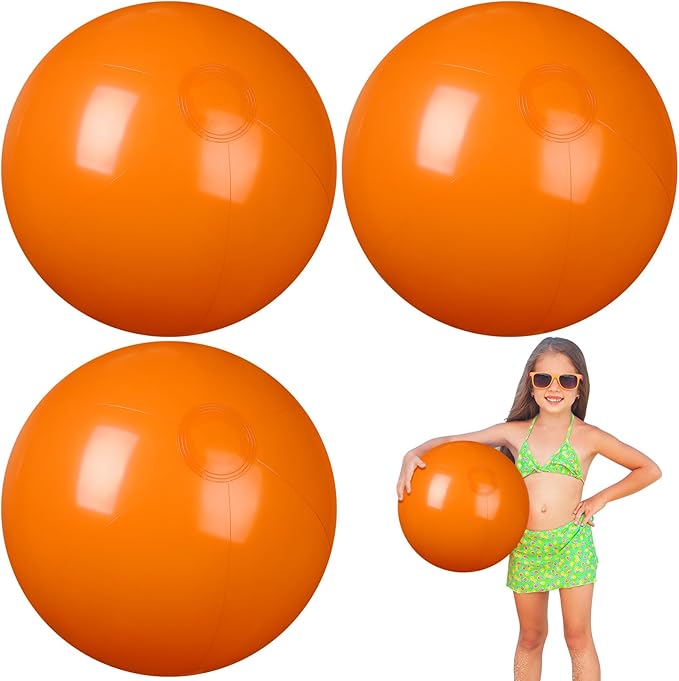 4 Pcs 12 Inch Solid Red Beach Balls Inflatable Beach Balls Bulk Large Blow up Pool Game Toys for Summer Beach