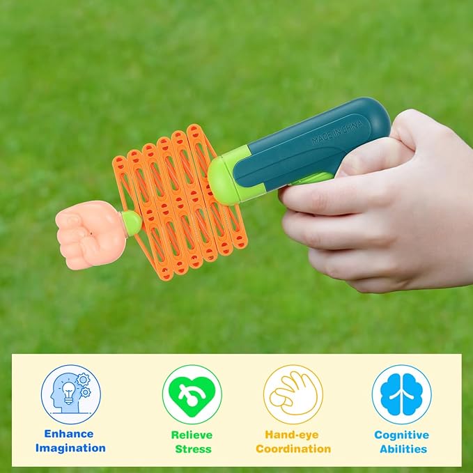 PRETYZOOM Telescopic Fists Toy Kids Prank Stretchable Stress Office Prank Prop Creative Funny Toy for Indoor Outdoor Play