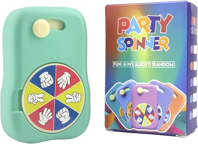 6 Games in 1 Spinner Toys for Party Rock Paper Scissors Kids Fun Christmas Toys White Elephant Gifts Party Game Fidget Toys for Teen Adult(Green)