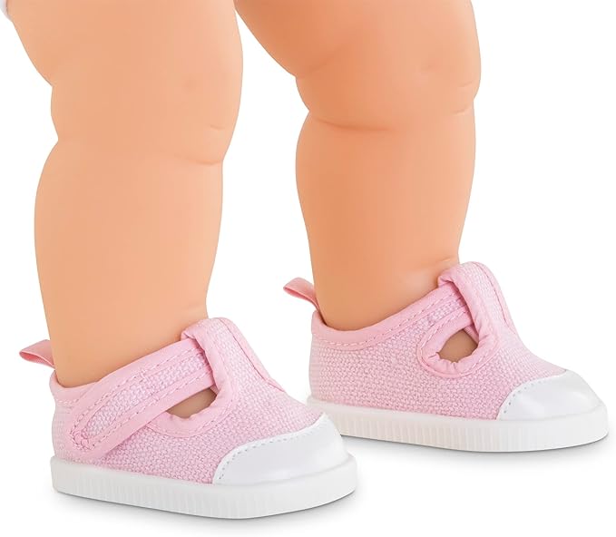 Corolle Baby Doll Pink Sneakers Outfit Accessory - Mon Grand Poupon Baby Doll Clothes and Accessories fit 14" Dolls, for Kids Ages 3 Years and up