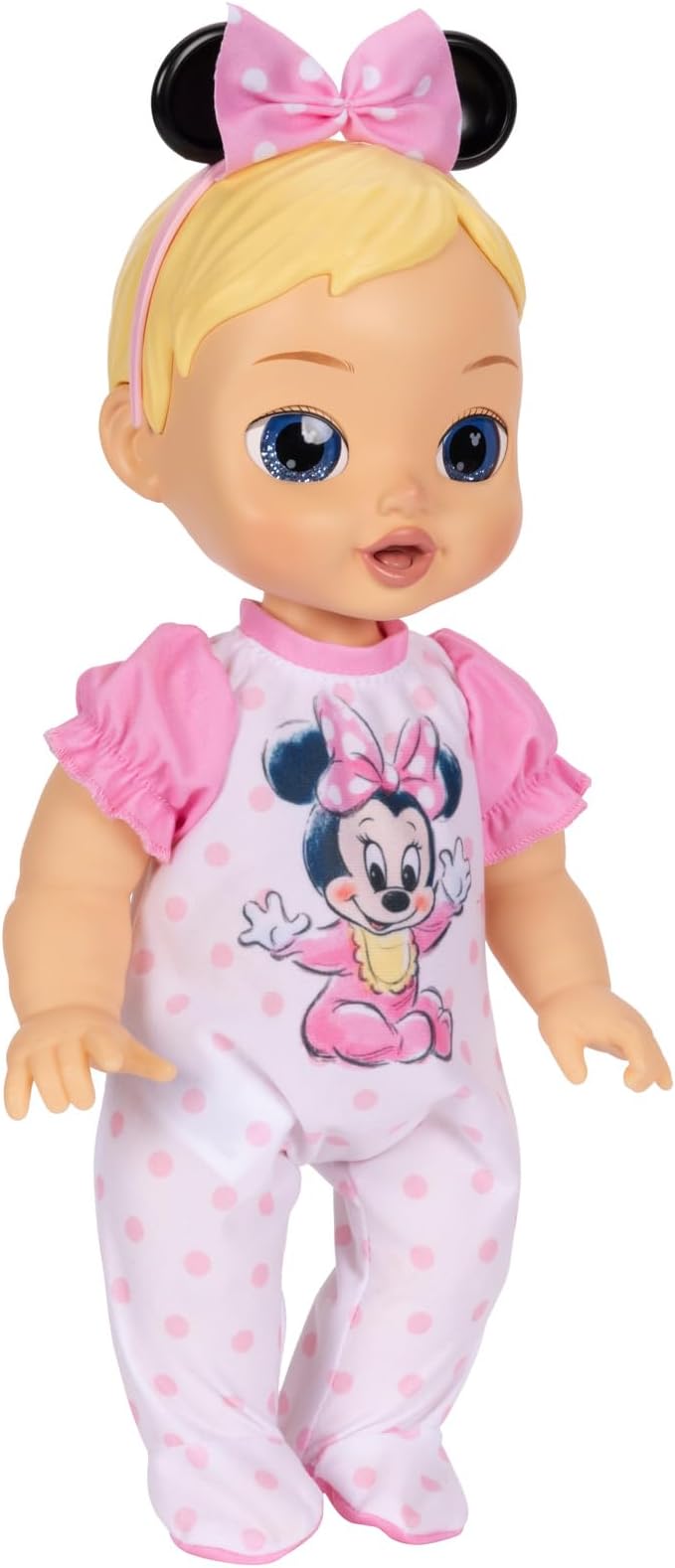 Disney Darlings 13-Inch Interactive Baby Doll – Magical Lights, Sounds, Music & Wand – Minnie-Inspired Nurturing Doll with Accessories – Multiple Skin Tones, Eye Colors – Ages 2 and Up
