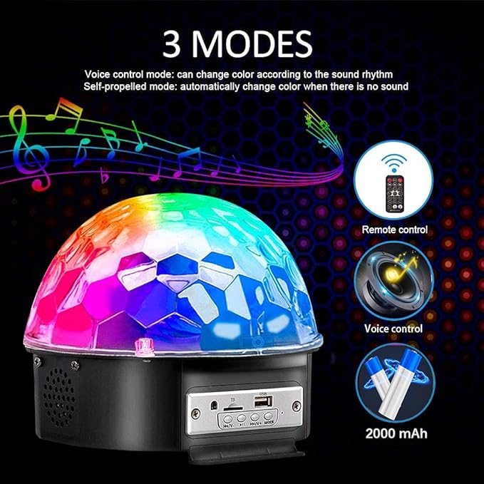 Trampoline LED Lights with Music, 9 Colors, Remote Control - Syncs up to 16FT, 15FT, 14FT, 12FT, 10FT Trampoline Accessories for Kids & Adults