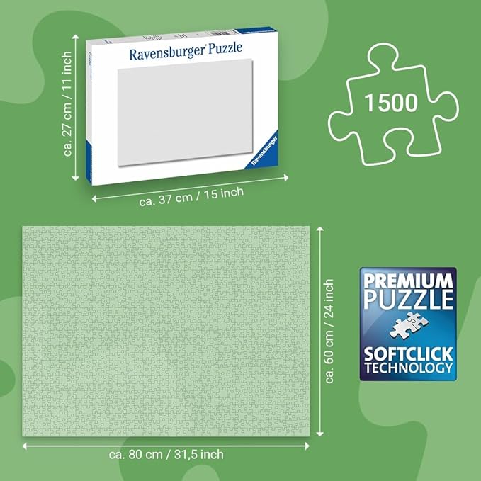 Ravensburger Surf's Up 1500 Piece Jigsaw Puzzle | Great Gift Option | Quality Design | FSC-Certified for Sustainability