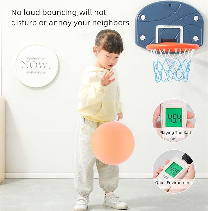 7Inches Uncoated Silent Foam Ball, Sponge Kickball,Dodgeball for Indoor Activity & Play