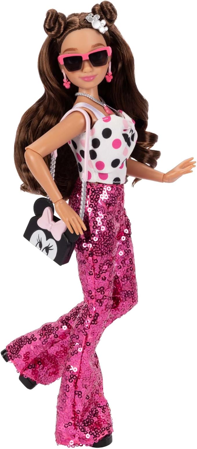 Disney ILY 4ever Fashion Dolls Inspired by Minnie 11.5" Tall with 13 Points of Articulation, Glittery Mickey Ring Included for You!