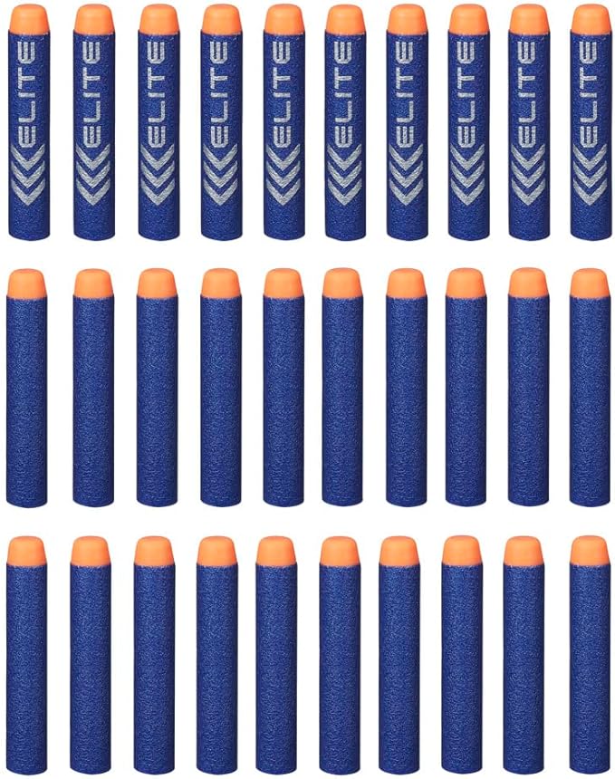 Nerf Darts 30 Pack Refill For Elite Blasters -- Official N-Strike Elite Darts -- For Kids, Teens, Adults , Blue