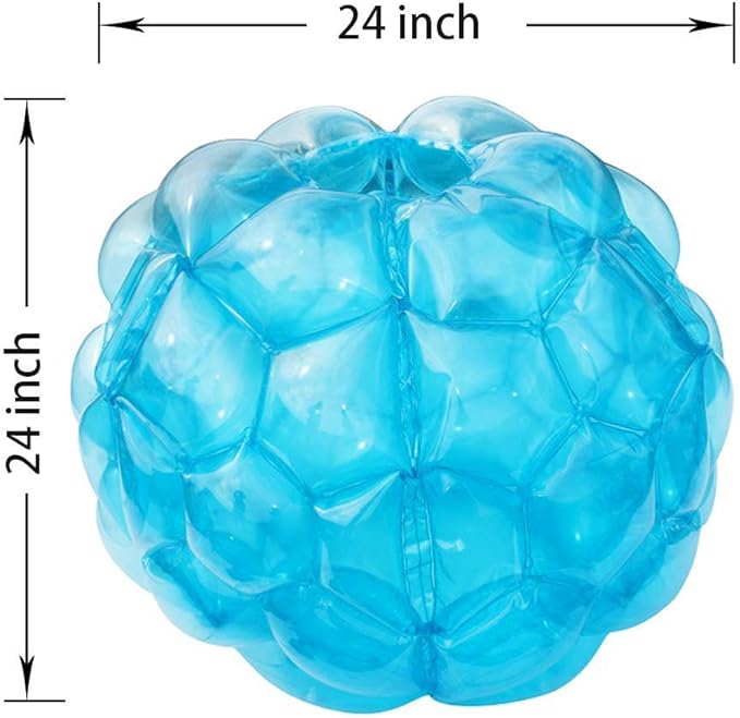 SUNSHINEMALL 2 PC Sumo Balls for Adult, Inflatable Body Sumo Balls Bopper Toys, Heavy Duty PVC Vinyl Kids Adults Physical Outdoor Active Play (24 INCH Blue)