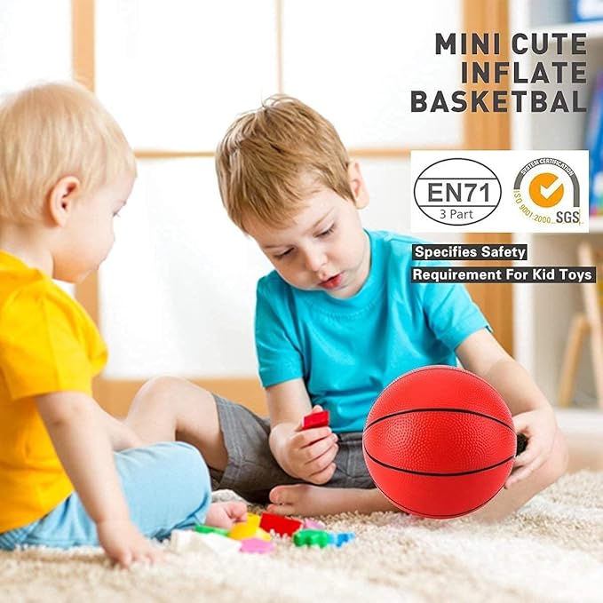 TNELTUEB Mini Basketball Replacement 8.5 Inch Pool Basketballs Ball Hoop Indoor Outdoor Toy, Fits All Standard Swimming Pool Basketball Hoop Pool Game Toy Water Games