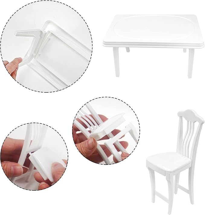 30 Pcs Miniature Food Drinks Laptop Computer Books Toys Dollhouse Miniature Furniture Plastic Table Fits Accessories Scale Dollhouse Playsets Girl Mini Drink Food Party