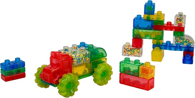 Goliath Jelly Blox Vrroom! Truck Kit | Includes 35 Blocks | Toddler & Preschool Building Blocks Kids Can Squeeze, Stretch, Squish | MESH ACCREDITED | Safety Tested Ouch-Free | Sensory Play Toy Ages 2+
