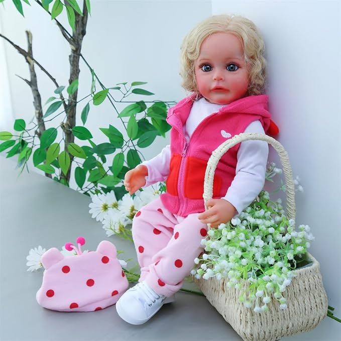 Reborn Baby Doll Clothes Giraffes Outfit for 17-22 Inch Newborn Baby Doll, Baby Doll Clothes Accessories fit 17-22 Inch Reborn Dolls Girls&Boy Baby Clothing with Shoes