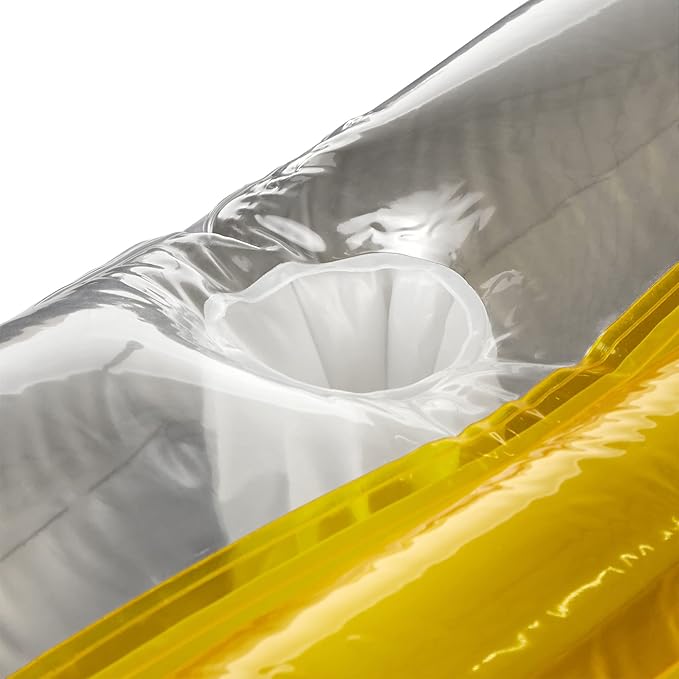 SWIMLINE Inflatable Swimming Pool Float Lounger Raft Mattress, Fun Mat, Beer Mug, Yellow