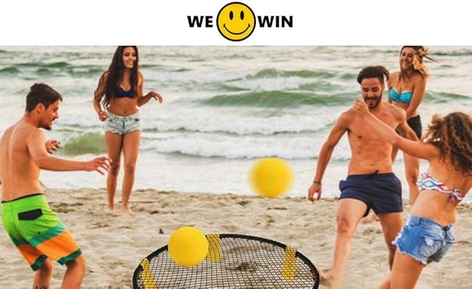 Spike Replacement Balls with Pump, Roundnet Game Extra Balls, Mini Volleyball Water Polo Ball, for The Backyard Beach Park Swimming Pool